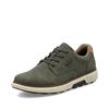 Rieker Plain Toe Laced Casual Shoe - Olive